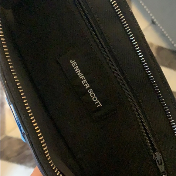 Jennifer Scott Black Leather Clutch Wristlet - Picture 4 of 4